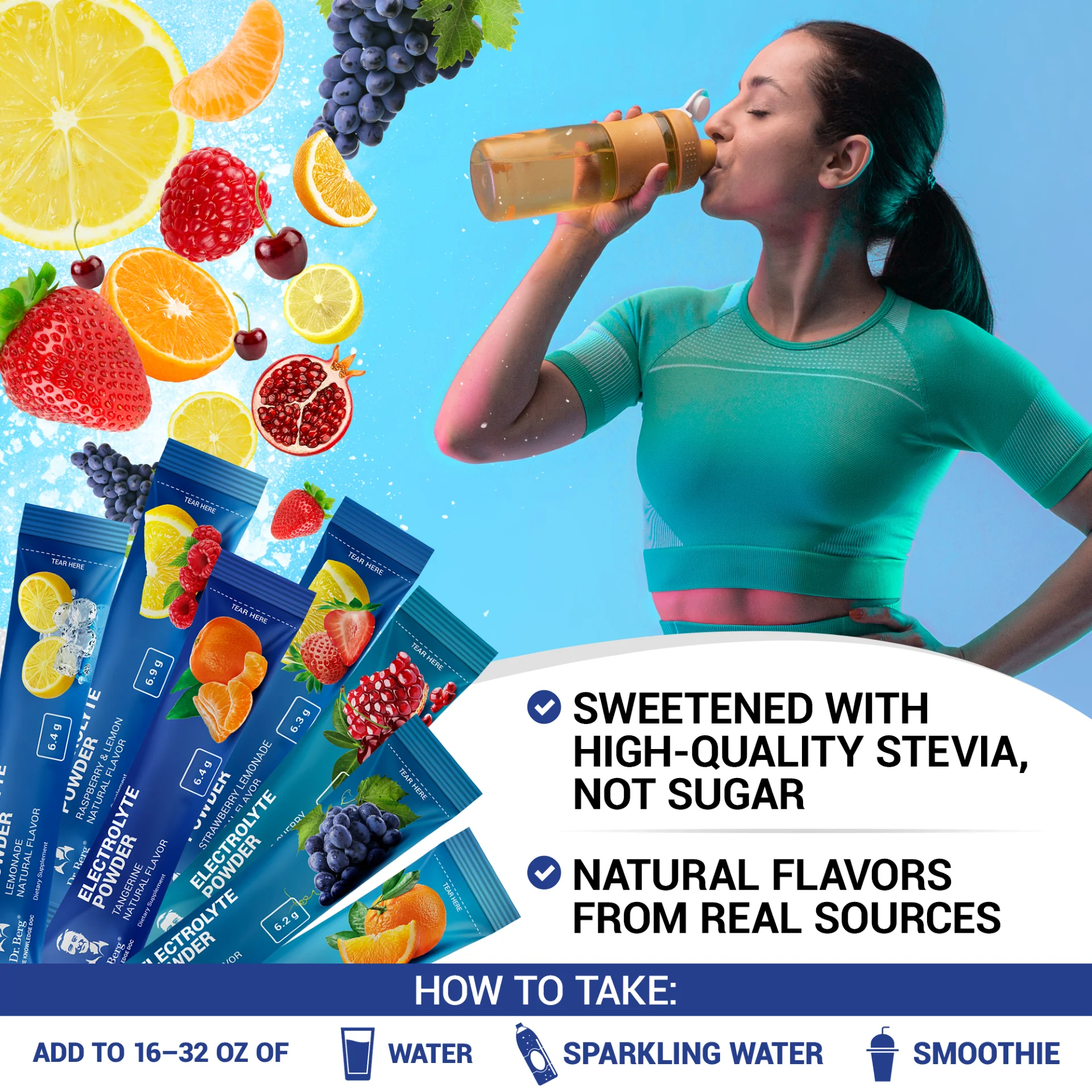 Electrolyte Powder Total Hydration Variety Pack – 28 Stick Packs - Image 5