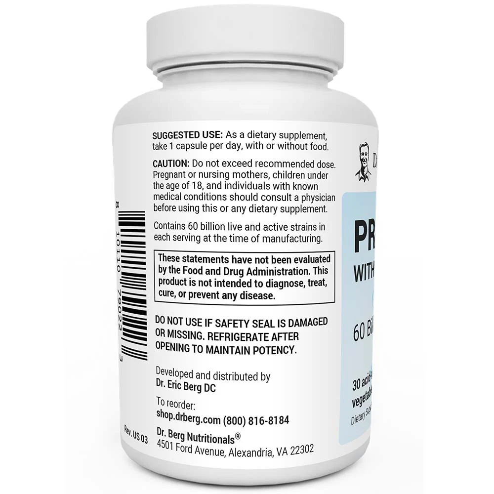 Dr. Berg Probiotics with Prebiotic Blend - Image 4