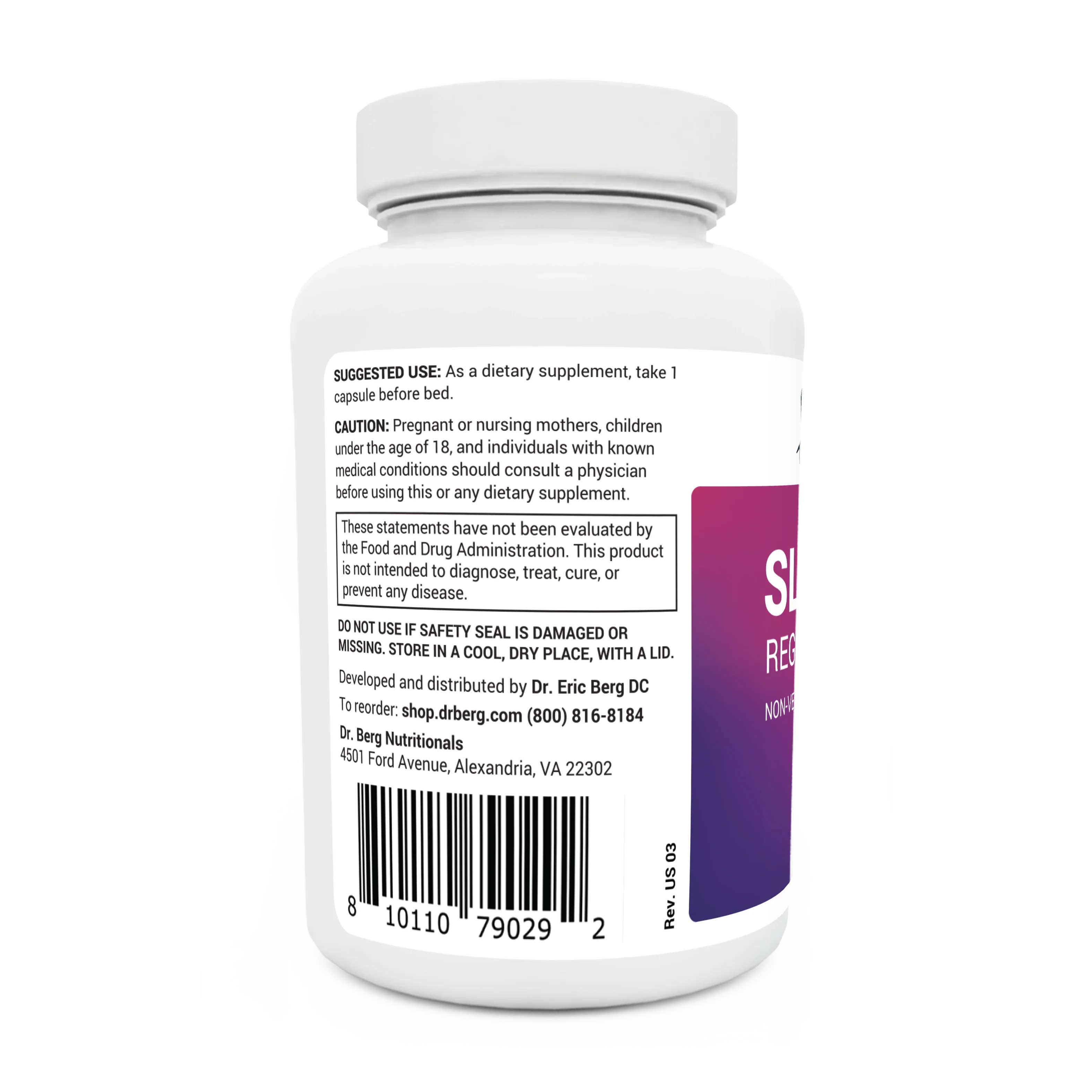 Sleep Aid Regular Formula – 90 Capsules - Image 10